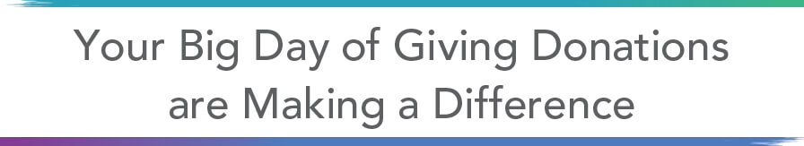 Your Big Day of Giving Donations Making a Difference